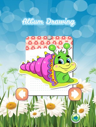 Snail Drawing Coloring Book - Cute Caricature Art Ideas pages for kids screenshot