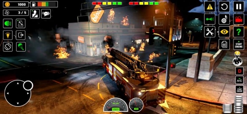 US Firefighter Truck Driving screenshot