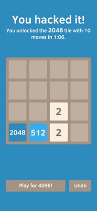 2048 Hack Play screenshot