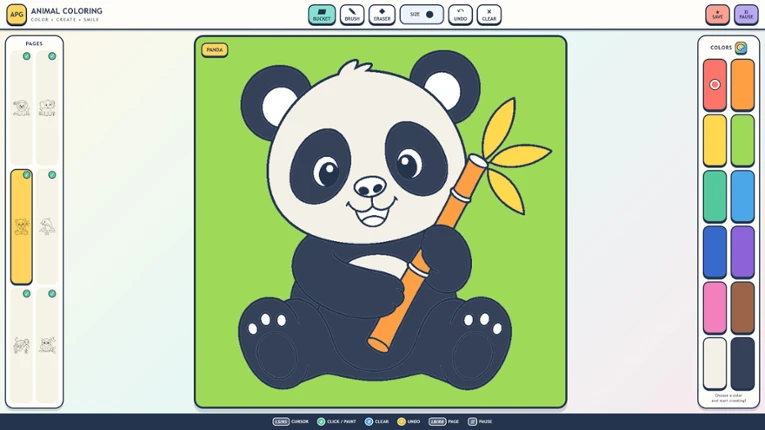 APG Animal Coloring Image