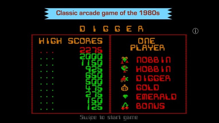 Digger - Classic retro arcade game Image