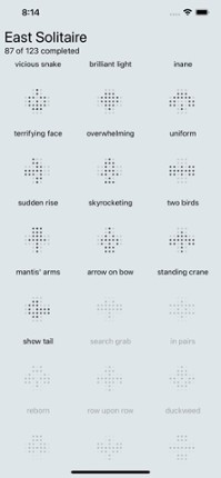 East Solitaire screenshot