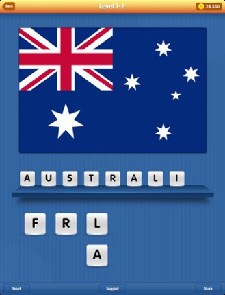 Flagomania - fascinating game with flags and their countries. Flags of countries from all around the world in the one application screenshot