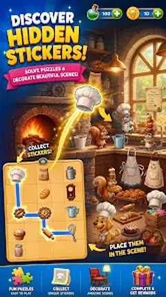 Trace & Place: Sticker Puzzle screenshot