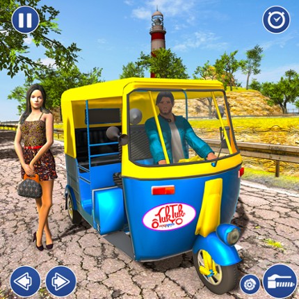 City Taxi Auto Rickshaw Game Image