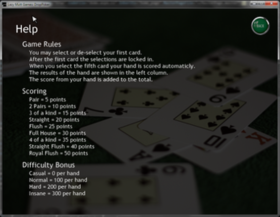 DropPoker screenshot