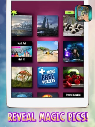 Magic Slide Photo Puzzle – Challenge Kids to Move & Match Tiles and Un-block The Picture.s screenshot