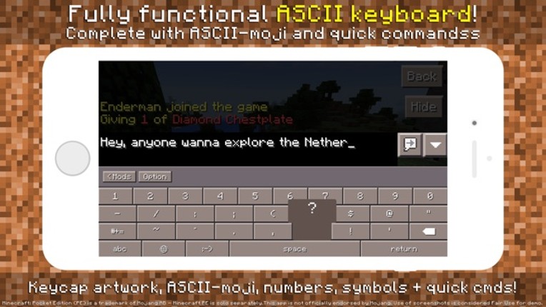 PE Mods - Custom Keyboard for Minecraft Pocket Edition Image