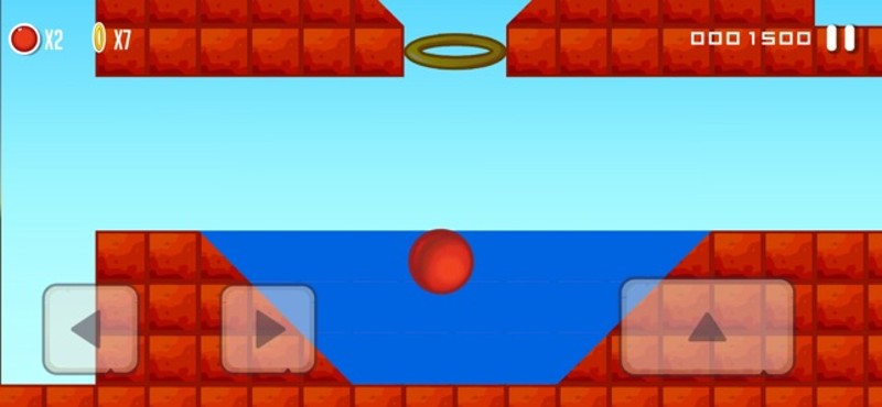 Red Bounce Ball Classic Game screenshot