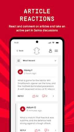 Southampton FC App Image