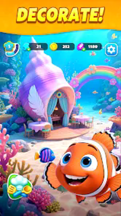 Merge Ocean: Cooking & Design screenshot