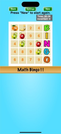 Math Bingo ! ! Image