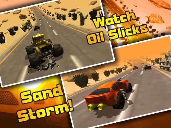 Mega Smash Real Combat Fast Car Road Racing 3D Simulator Game screenshot