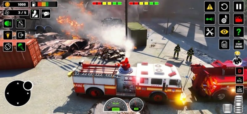 US Firefighter Truck Driving screenshot