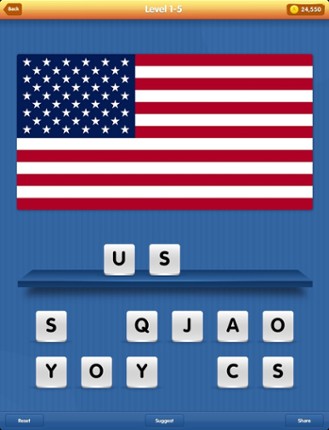 Flagomania - fascinating game with flags and their countries. Flags of countries from all around the world in the one application screenshot