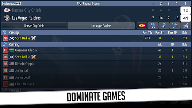 Football Superstar 2: USA Ed. screenshot