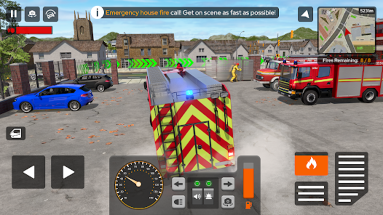 Fire Truck Firefighter Squad Image