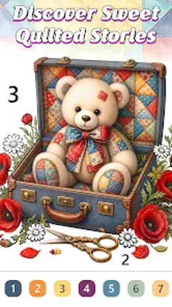 Quilt Color By Number Book Image