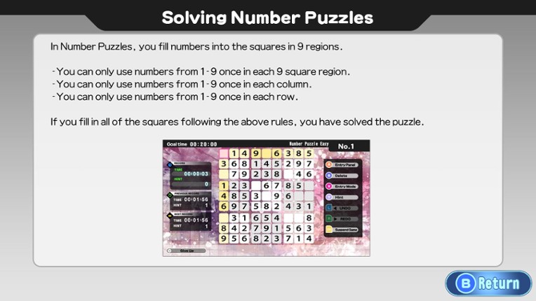 The Number Puzzle screenshot