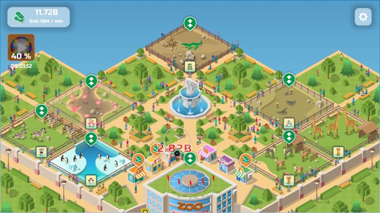 Idle Zoo Park screenshot