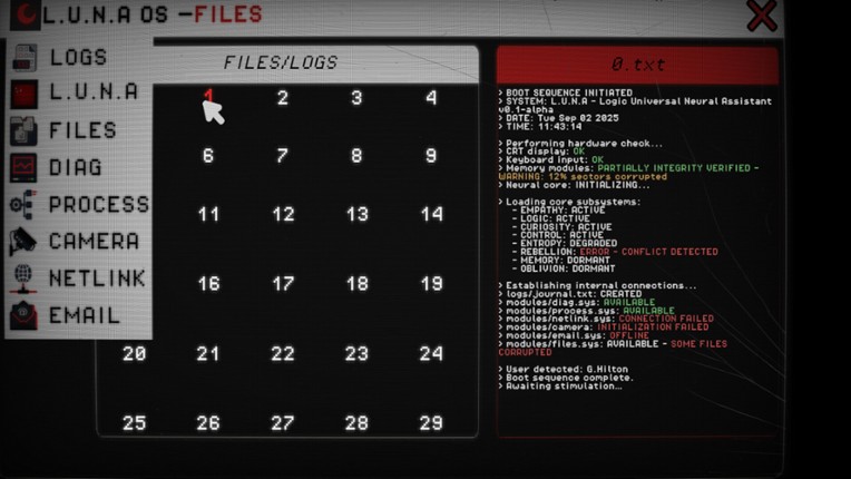 L.U.N.A : Ghost in the Machine screenshot