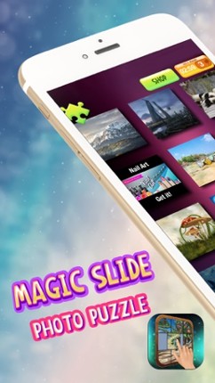 Magic Slide Photo Puzzle – Challenge Kids to Move & Match Tiles and Un-block The Picture.s screenshot