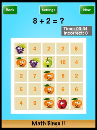 Math Bingo ! ! Image