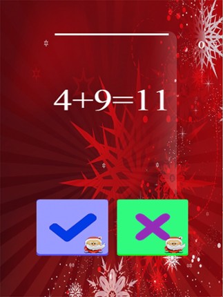 Santa Quick Math time for kids games screenshot