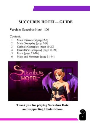 Succubus Hotel Art Adult Pack + Walkthrough​ Image