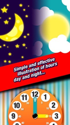 Telling Time for Kids - Game to Learn to Tell Time easily screenshot