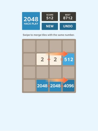 2048 Hack Play screenshot