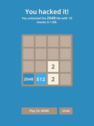 2048 Hack Play screenshot