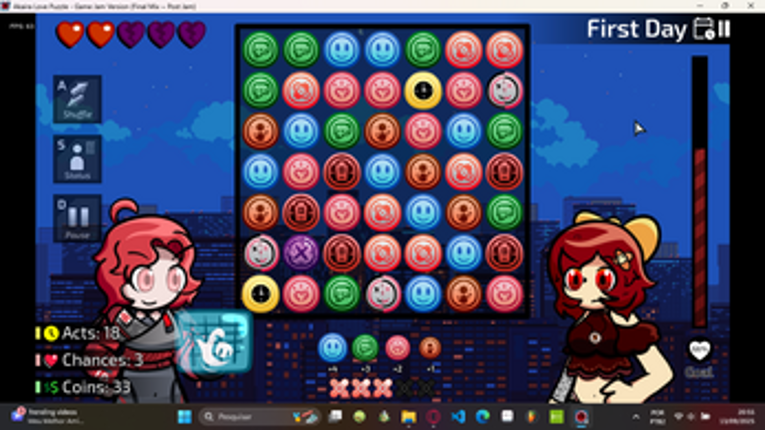 Akaira's Love Match (Game Jam ~ Unfinished Version) screenshot