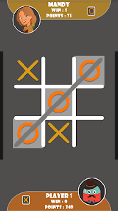 Tic tac toe multiplayer game screenshot