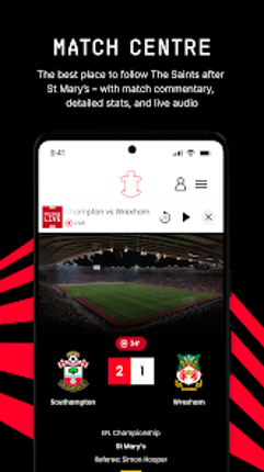 Southampton FC App screenshot
