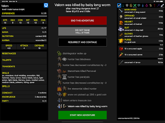 Pathos: Nethack Codex screenshot