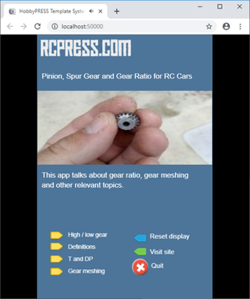 RCPRESS Pinion, Spur Gear and Gear Ratio for RC Cars screenshot