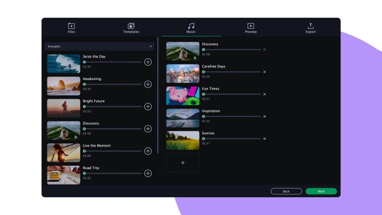 Movavi Slideshow Maker 8 screenshot
