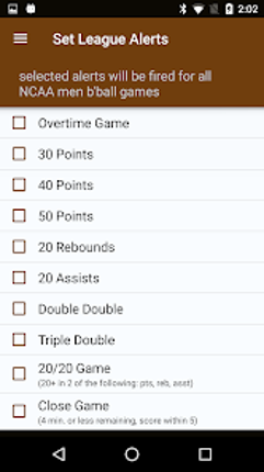 Sports Alerts- NCAA Basketball Image