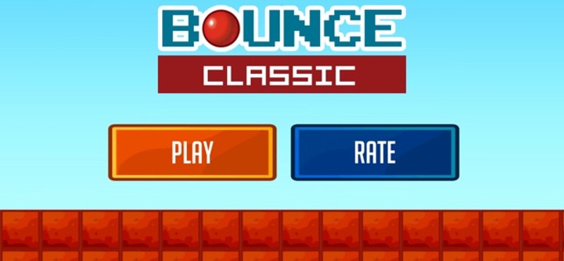 Red Bounce Ball Classic Game screenshot