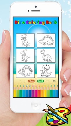 Dinosaur Coloring Book - Dino Baby Drawing for Kids Games screenshot