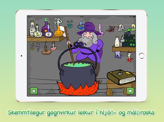 Froskaleikur 1 - Listin að lesa screenshot