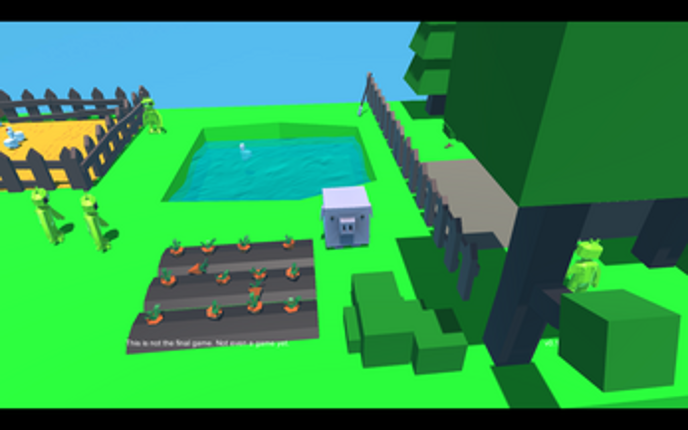 The Not Even a Game Game With a Pig Made From Default Cube Image