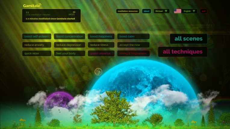 Gamitate the Meditation Game screenshot