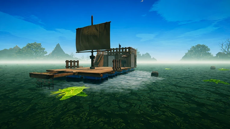 Survival Float Simulator - Crocodile Waters Craft, Raft, Build Image