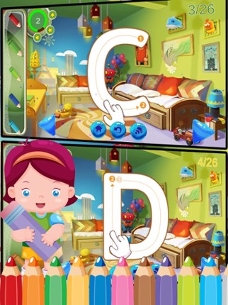 ABC Alphabet Phonics Coloring Book - English Vocabulary For Preschool Kids Games Image