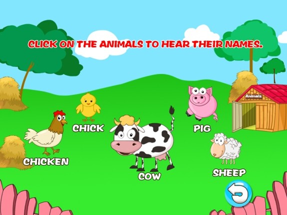 Anna's animals farm house - (Happy Box)free english learning toddler games Image