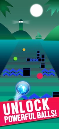 Ball Race on Color Road Image