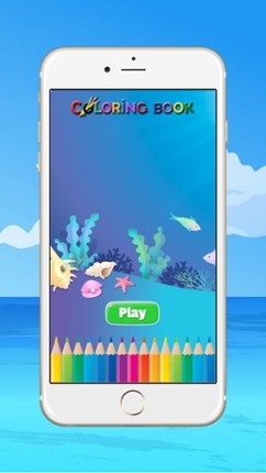 Fish Coloring Book for Children : Learn to color a dolphin, shark, whale, squid and more screenshot