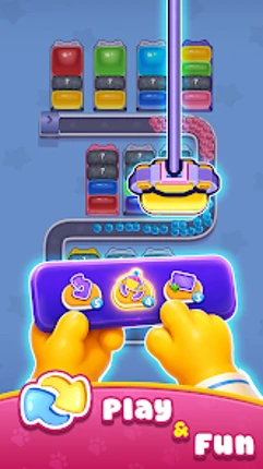 Jelly Cat Sort: Loop Puzzle Image